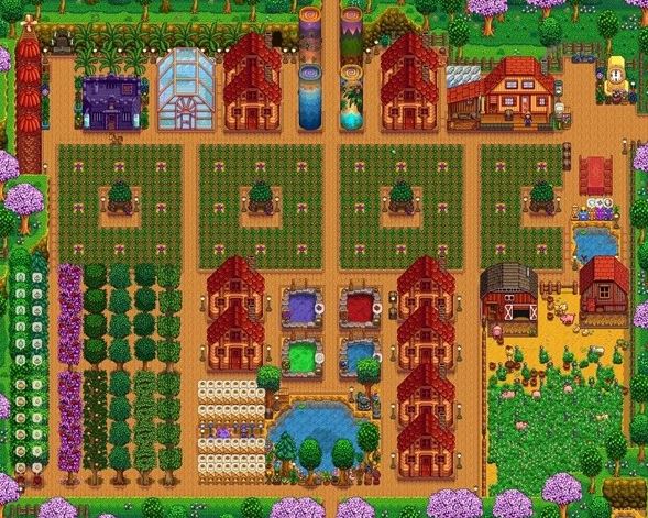 スターデューバレー1.6:完全な農場地図のレイアウトとアイデア