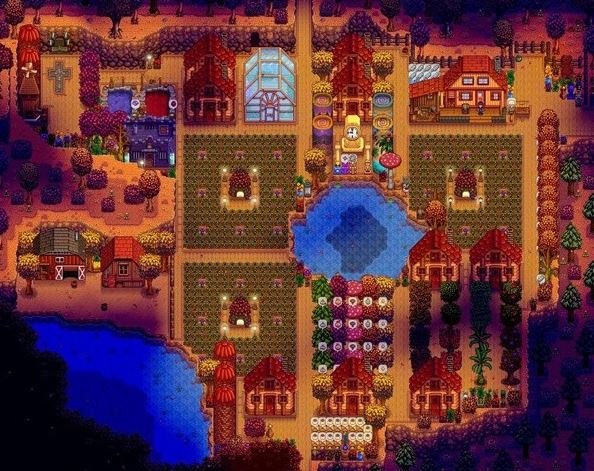 スターデューバレー1.6:完全な農場地図のレイアウトとアイデア