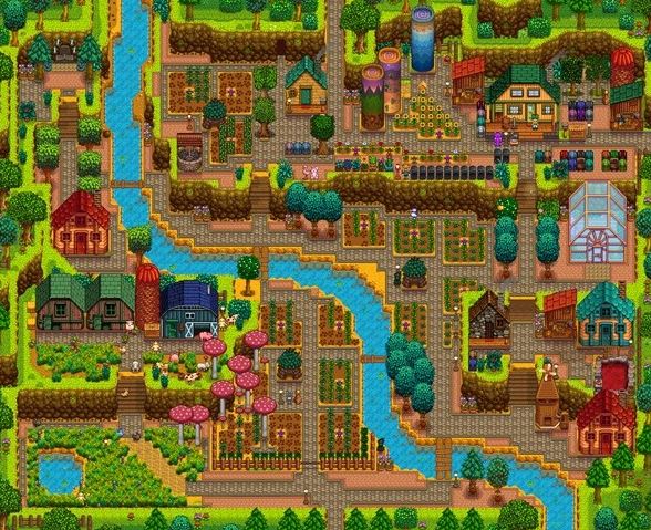 スターデューバレー1.6:山の頂上農場のレイアウト共有