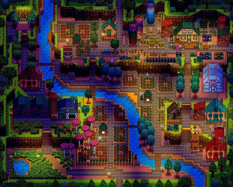 スターデューバレー1.6:山の頂上農場のレイアウト共有